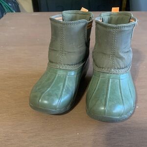 Sperry Kids Olive Green Rain Boots